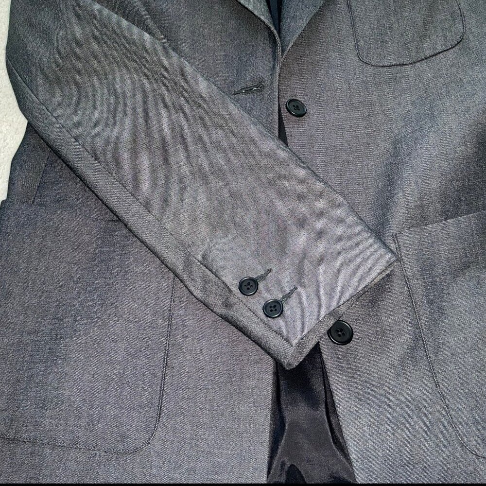 Faconnable Women's Blazer Jacket Patch Pockets Gr… - image 4